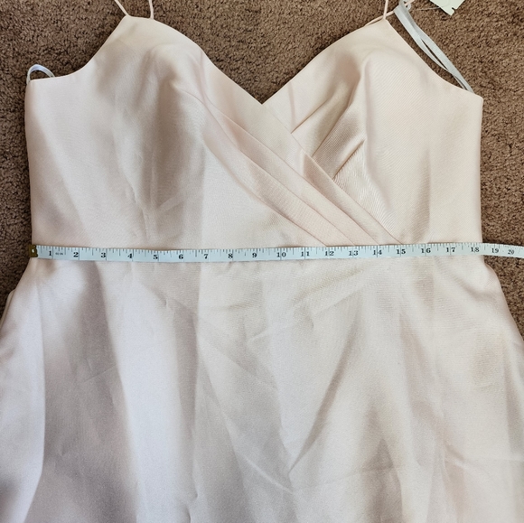 Alfred Sung Draped Faux Wrap Cocktail Dress With Pockets In Blush Style … - Picture 8 of 10